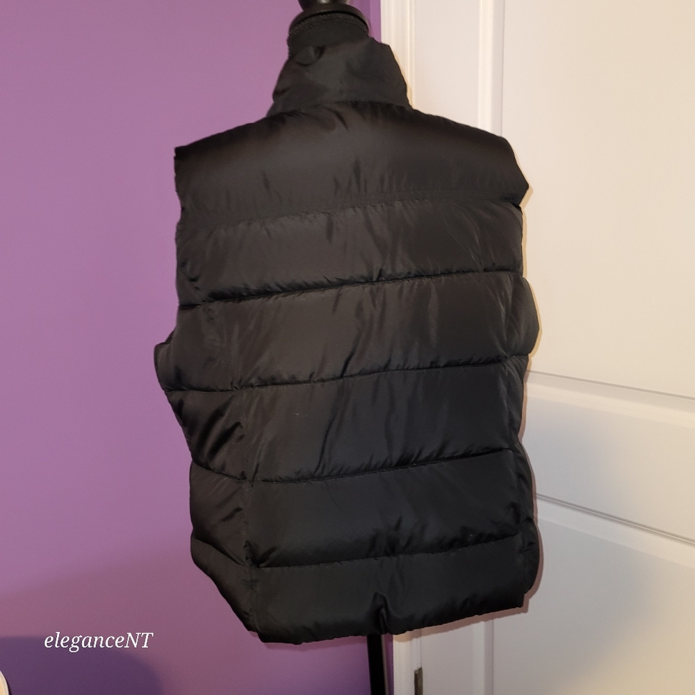 Arizona Jeans Black Puffer Vest with Toggle Closures Sz: 1X - Picture 5 of 12